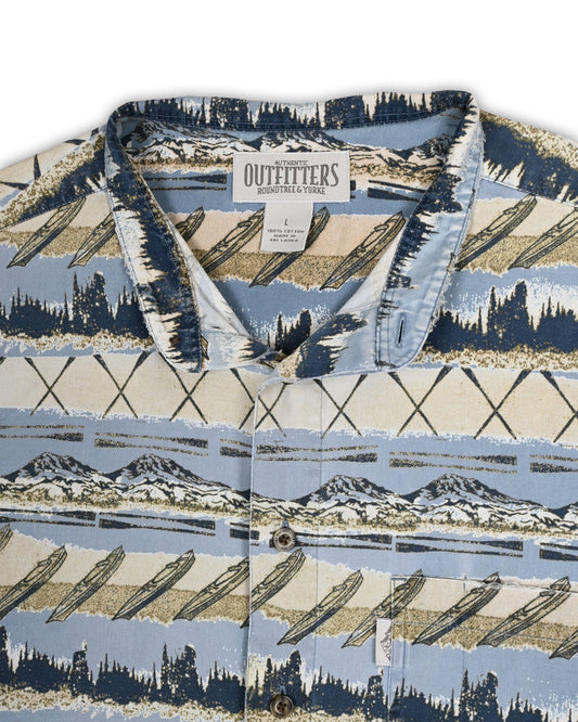 ROUNDTREE & YORKE SHIRT - L