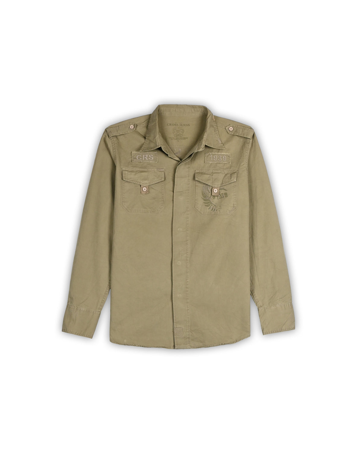 CROSS JEANS VINTAGE MILITARY FIELD SHIRT - S