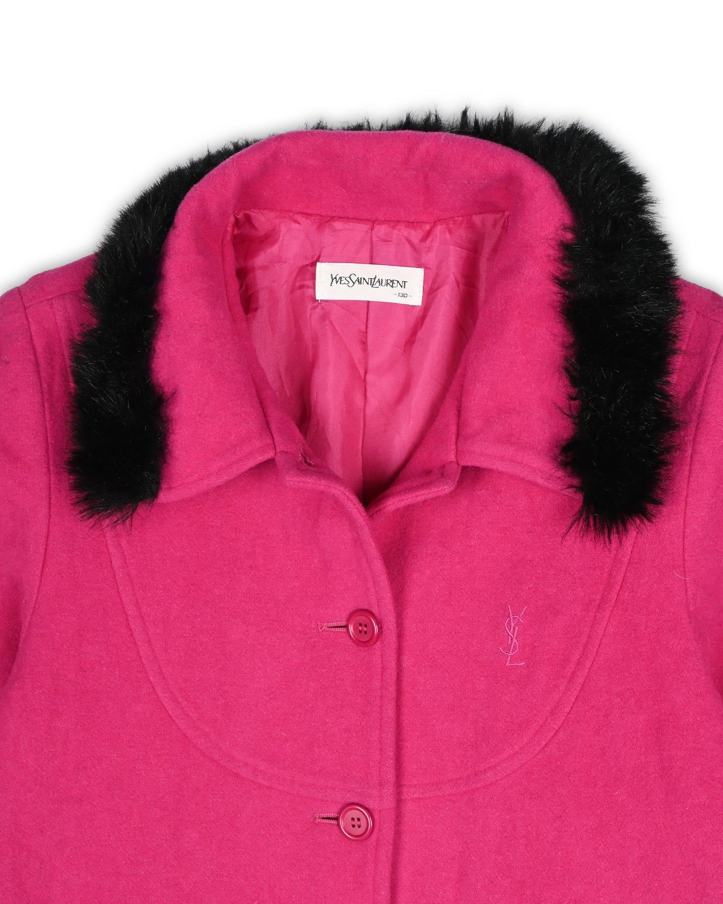 YVES SAINT LAURENT WOMEN'S COAT - S