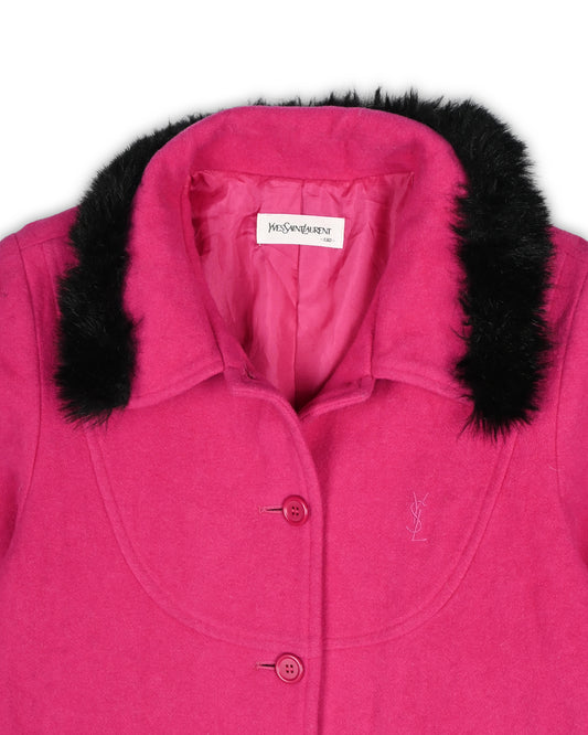 YVES SAINT LAURENT WOMEN'S COAT - S