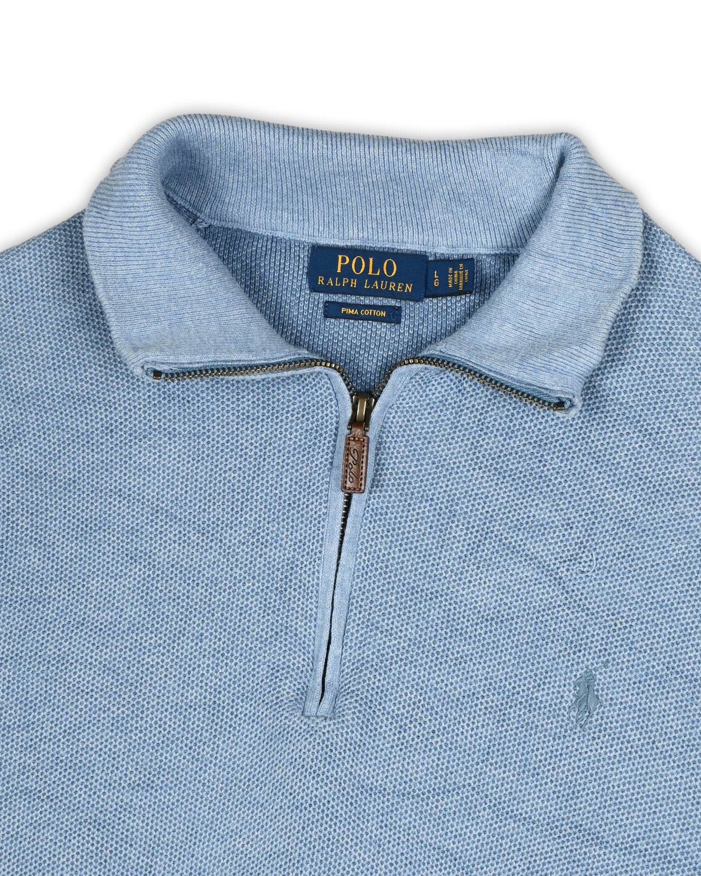 POLO RALPH LAUREN ZIPPER SWEATER - L