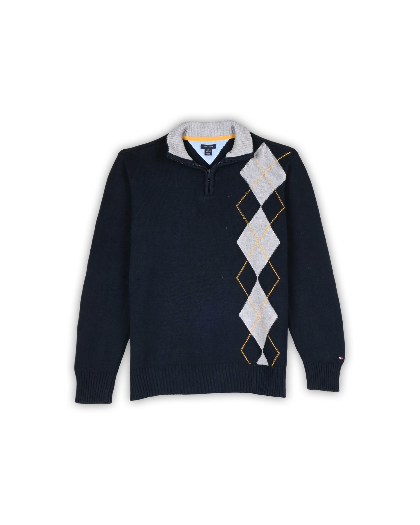 TOMMY HILFIGER ZIPPER SWEATER - L