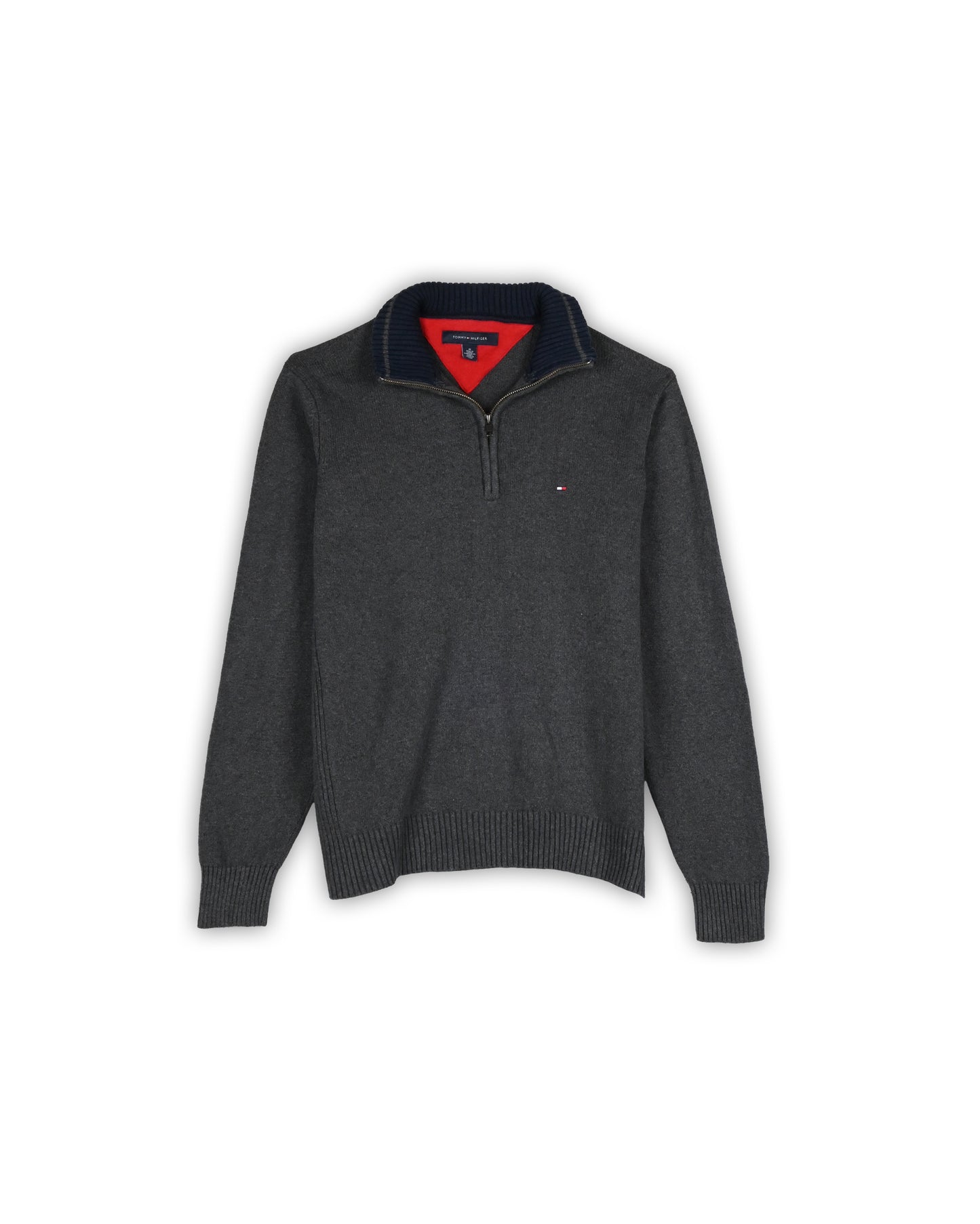 TOMMY HILFIGER ZIPPER SWEATER - M