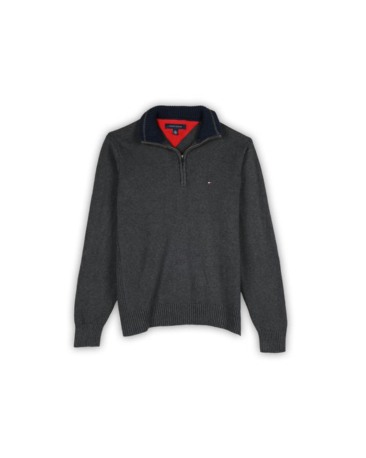 TOMMY HILFIGER ZIPPER SWEATER - M