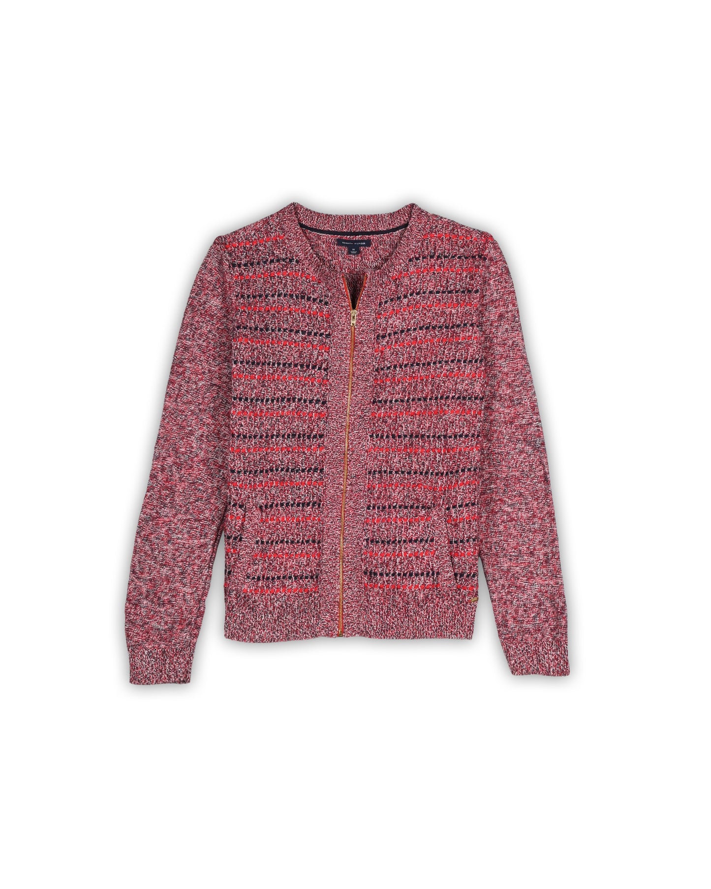 TOMMY HILFIGER ZIPPER  SWEATER - M