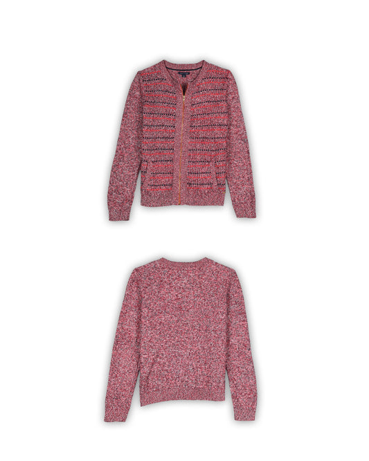 TOMMY HILFIGER ZIPPER  SWEATER - M