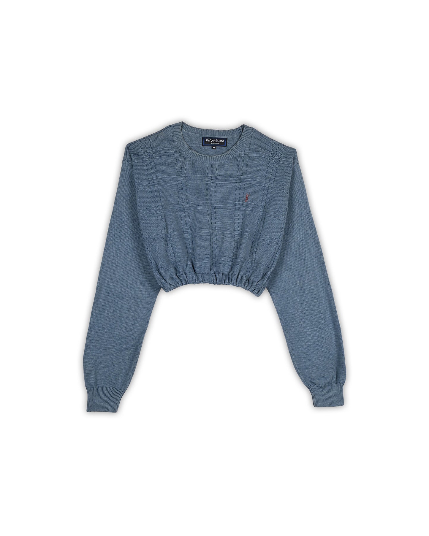 YVES SAINT LAURENT CROPPED SWEATER - L