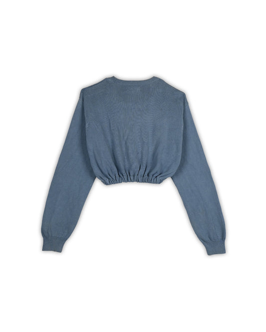 YVES SAINT LAURENT CROPPED SWEATER - L