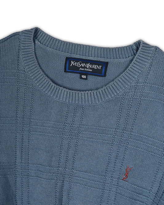 YVES SAINT LAURENT CROPPED SWEATER - L