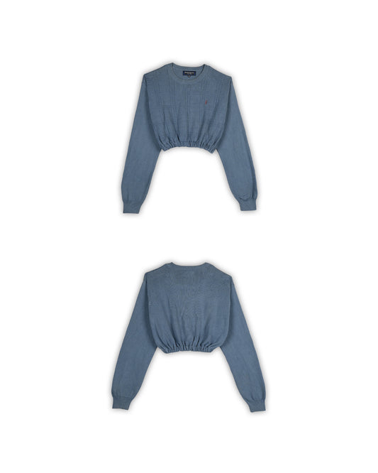 YVES SAINT LAURENT CROPPED SWEATER - L