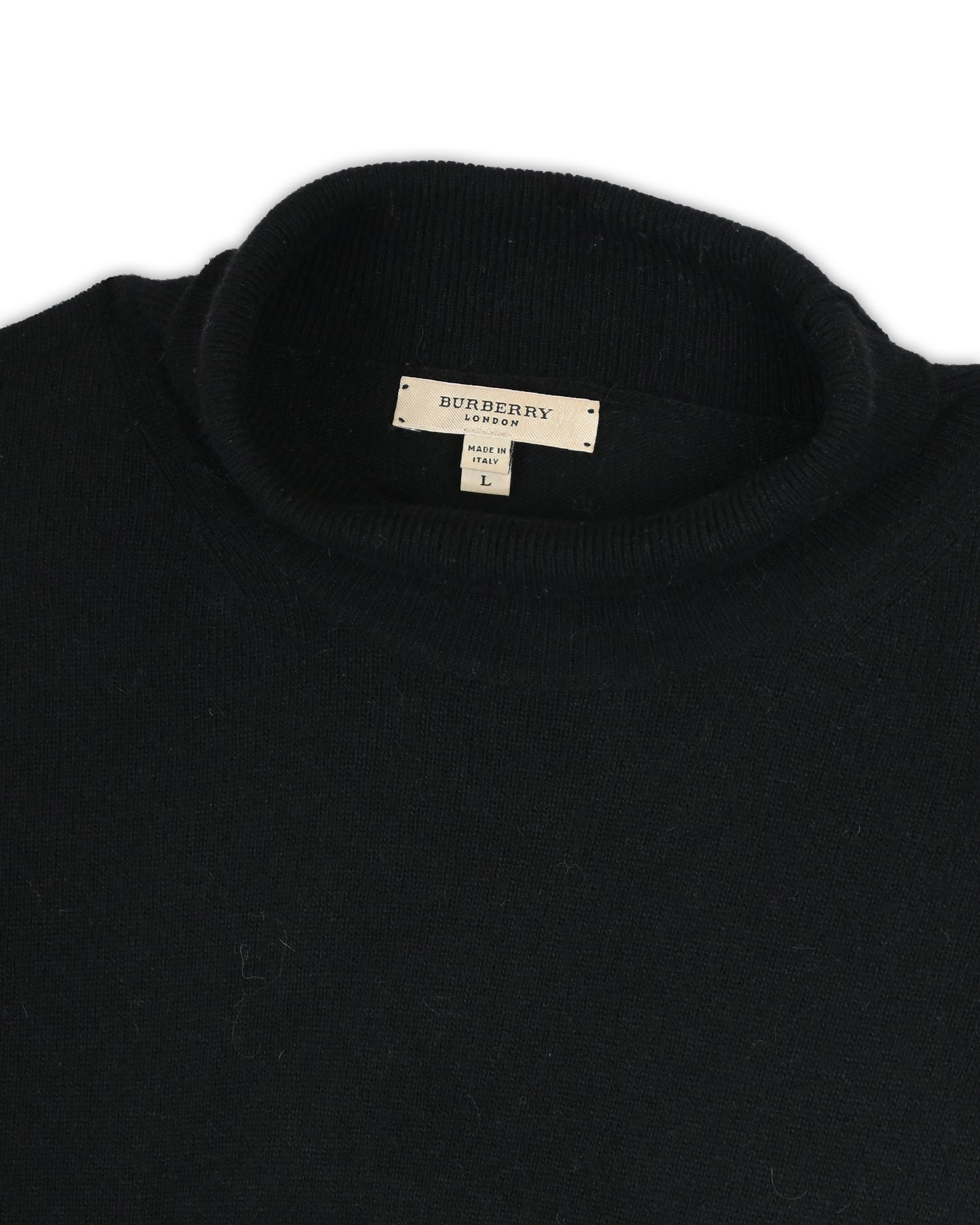 BURBERRY HIGH-NECK SWEATER - L