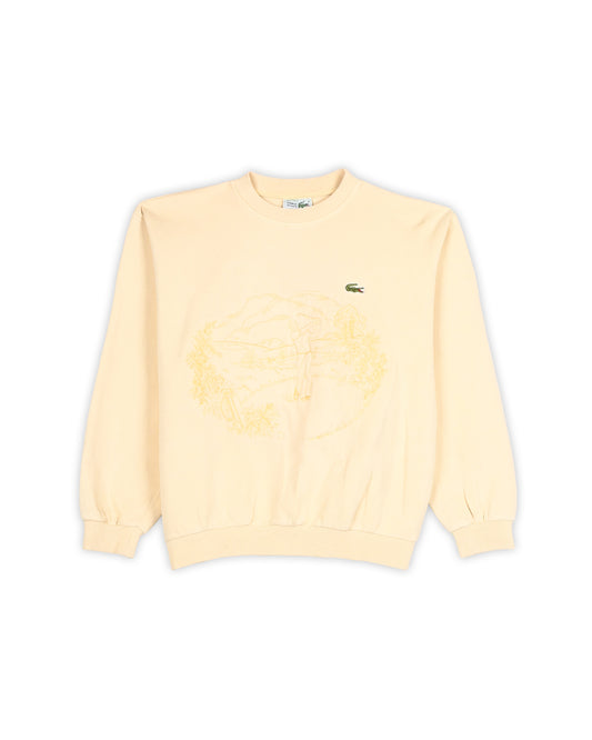 90'S LACOSTE EMBROIDERED SWEATSHIRT - M