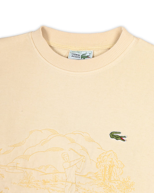 90'S LACOSTE EMBROIDERED SWEATSHIRT - M