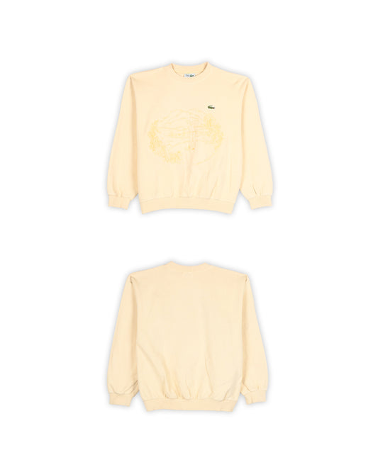 90'S LACOSTE EMBROIDERED SWEATSHIRT - M