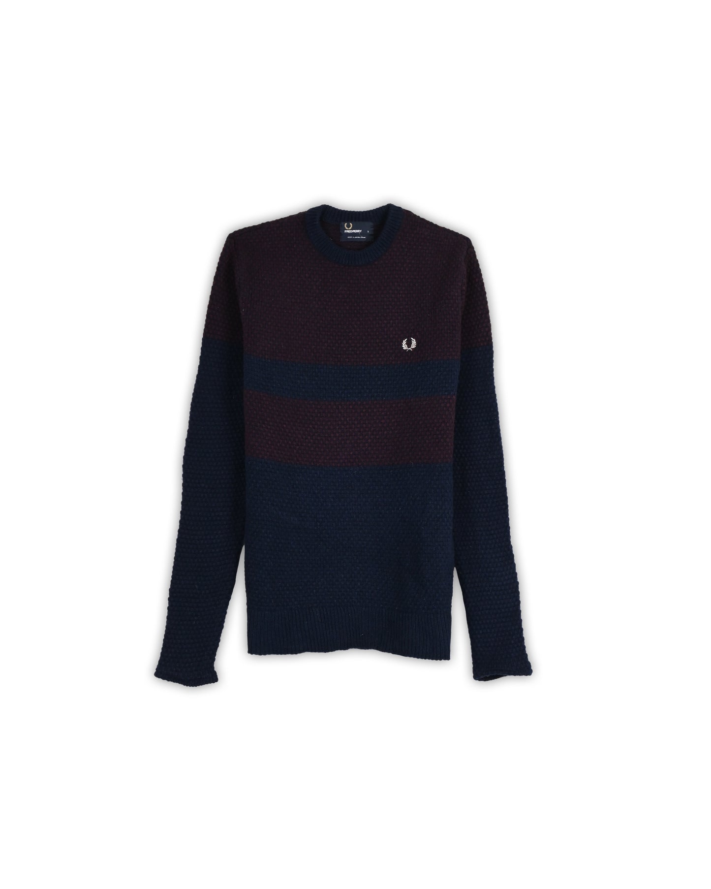 FREDPERRY LAMBSWOOL SWEATER - S