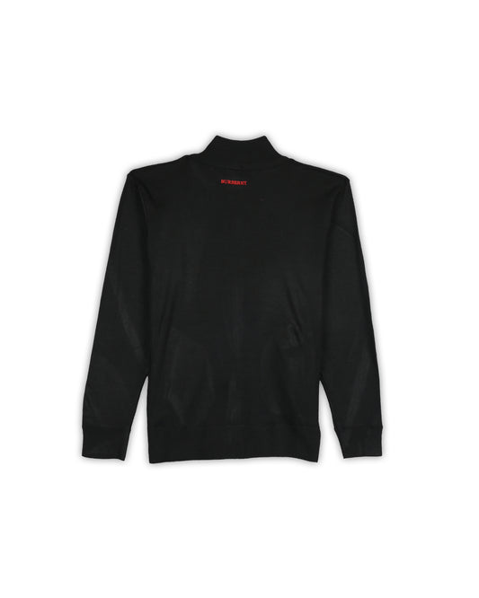 BURBERRY ZIPPER SWEATER - S
