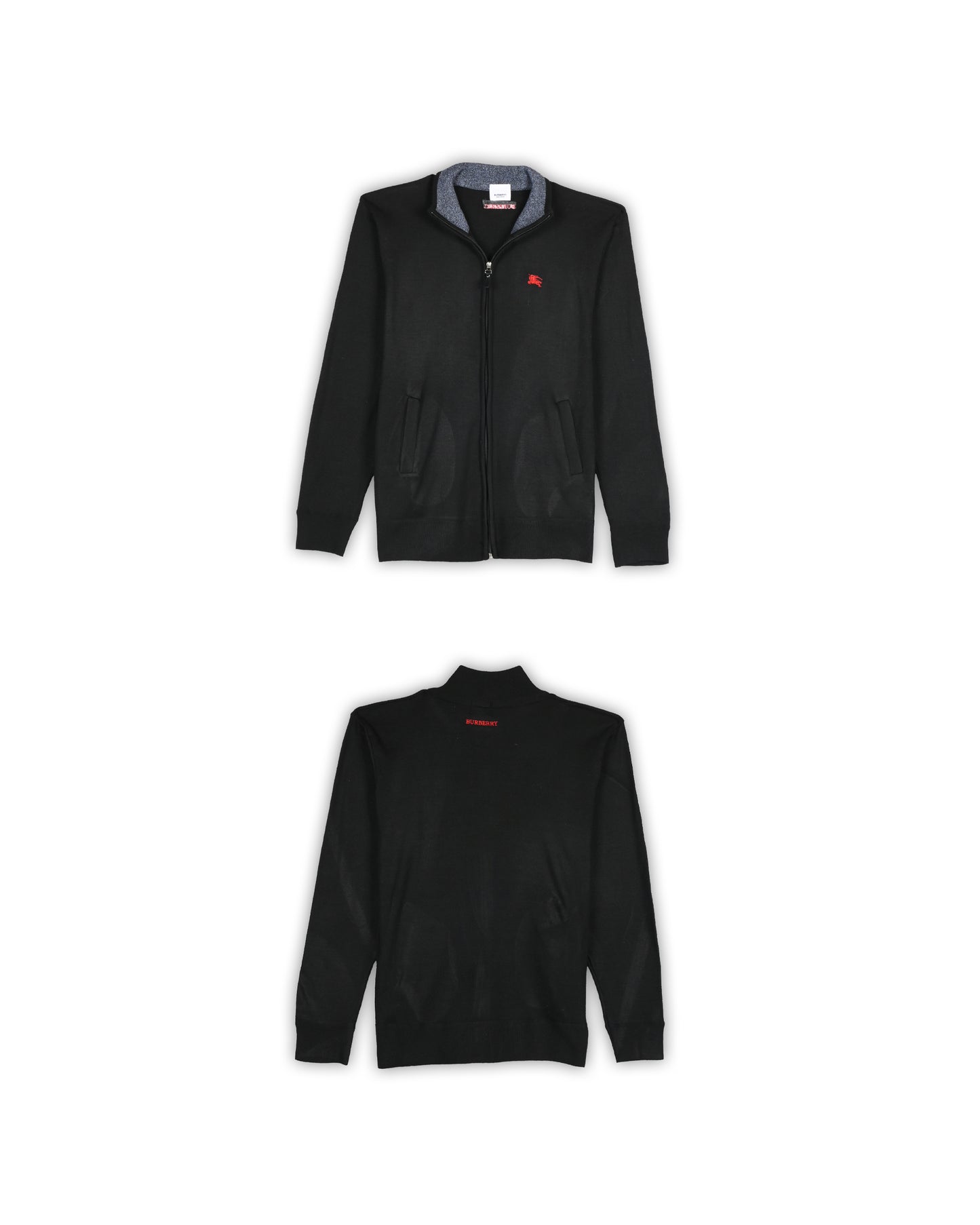 BURBERRY ZIPPER SWEATER - S