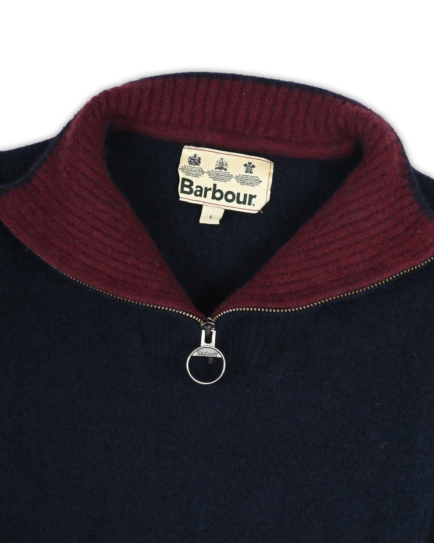 BARBOUR WOMEN'S WOOL SWEATER - L