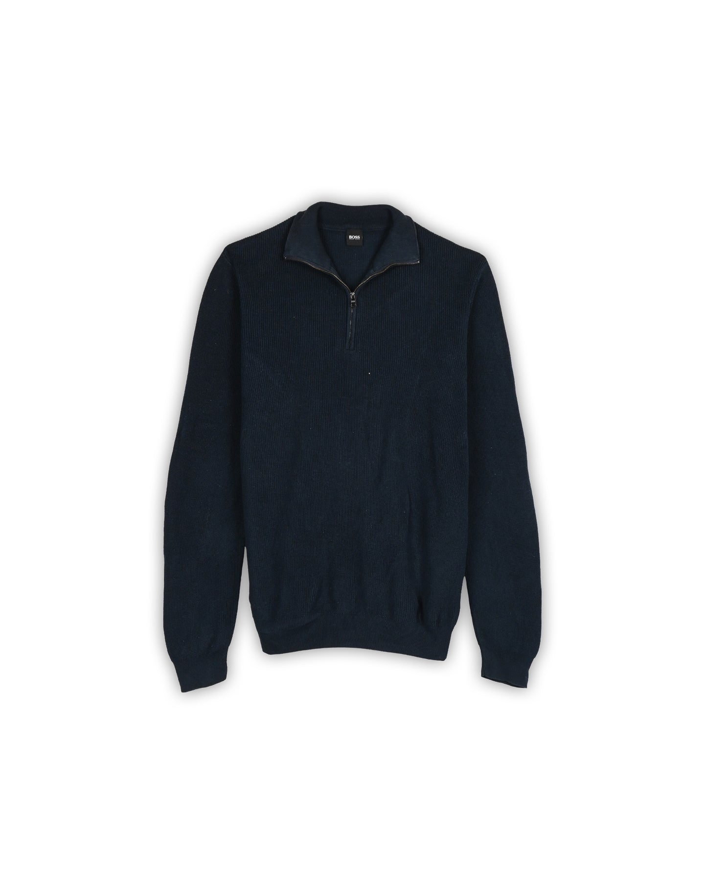 BOSS ZIPPER SWEATER - L