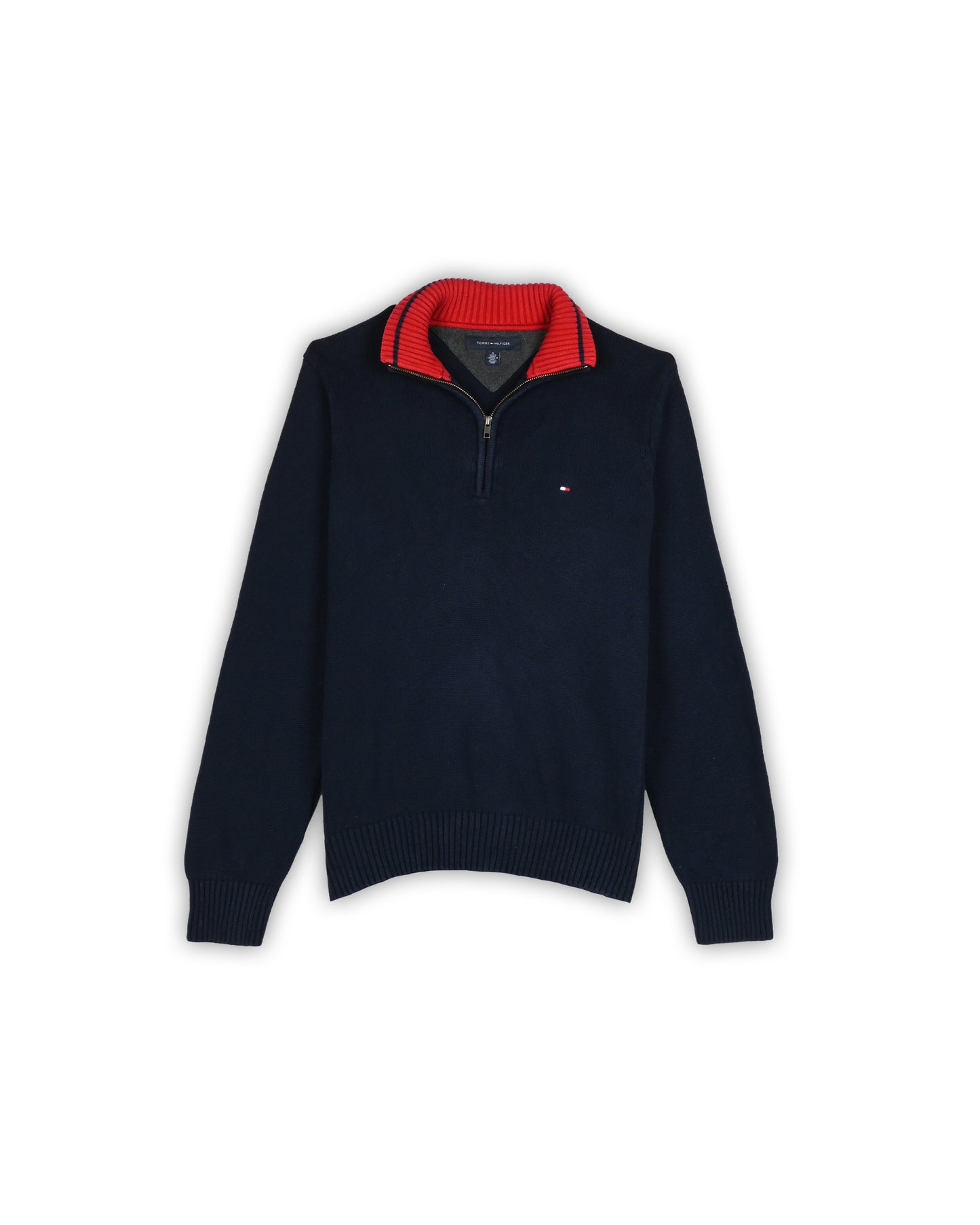 TOMMY HILFIGER ZIPPER SWEATER - M
