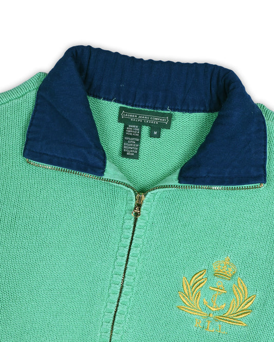 POLO RALPH LAUREN ZIPPER SWEATER - M