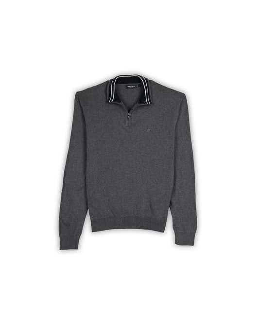 NAUTICA ZIPPER SWEATER - L