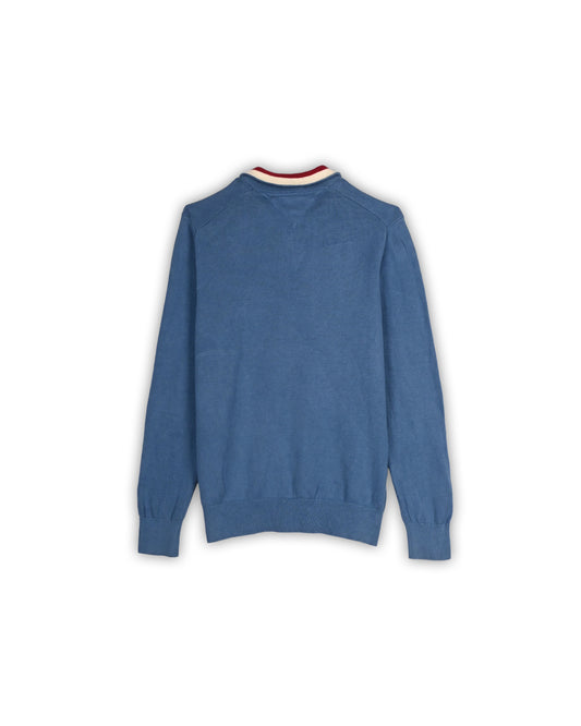 TOMMY HILFIGER ZIPPER SWEATER - L