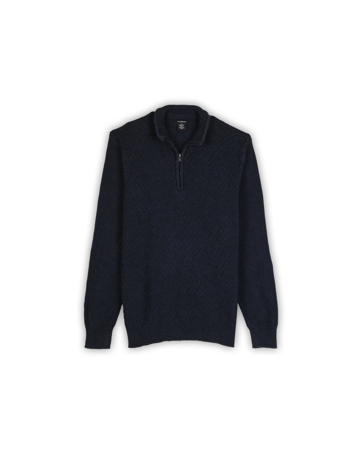 CALVIN KLEIN JEANS ZIPPER SWEATER - L