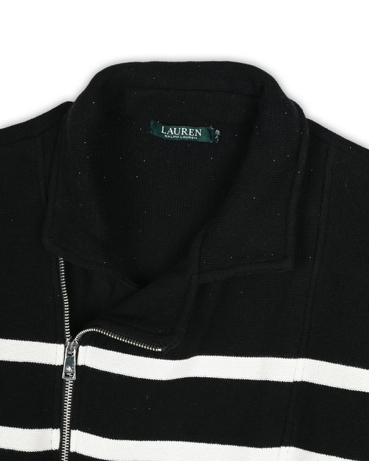 POLO RALPH LAUREN WOMEN'S ZIPPER KNIT - S