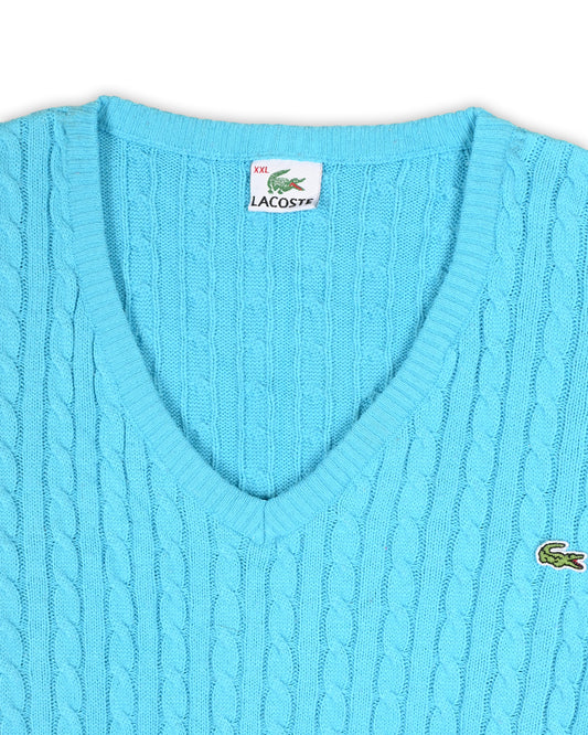 LACOSTE CABLE KNIT - XXL