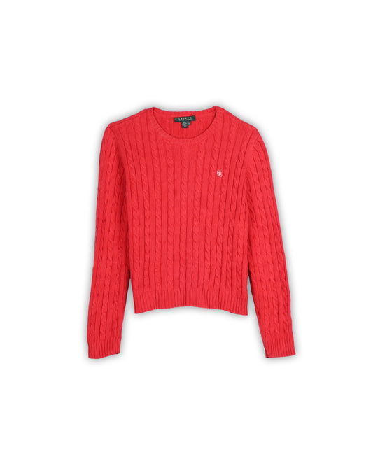 POLO RALPH LAUREN WOMEN'S CABLE KNIT - S
