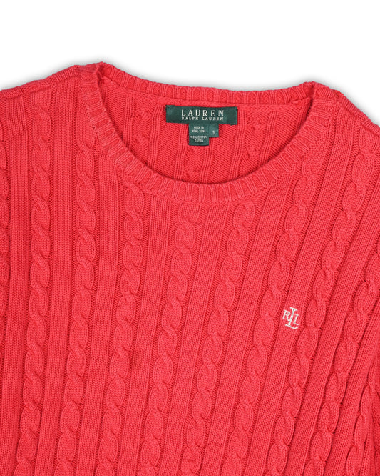 POLO RALPH LAUREN WOMEN'S CABLE KNIT - S