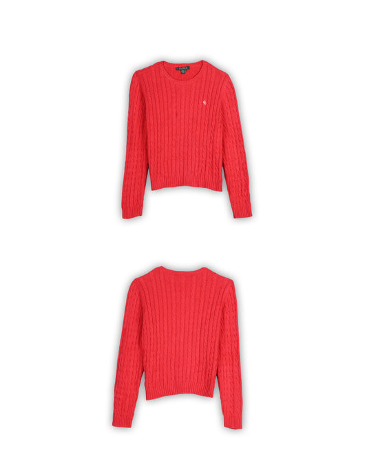 POLO RALPH LAUREN WOMEN'S CABLE KNIT - S