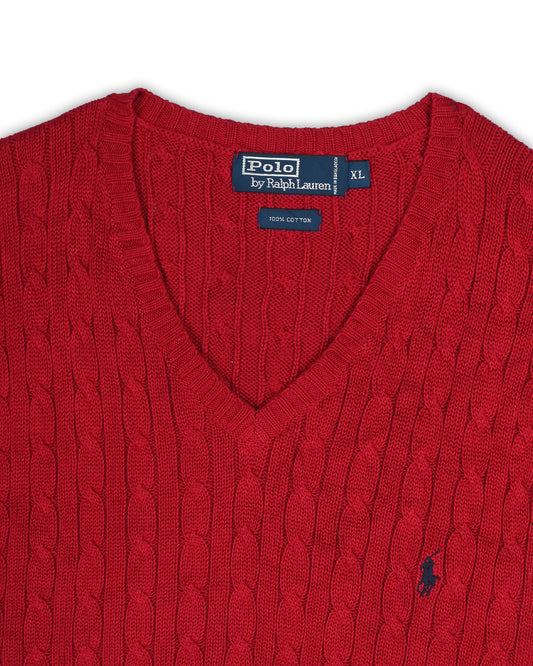 POLO RALPH LAUREN WOMEN'S CABLE KNIT - XL