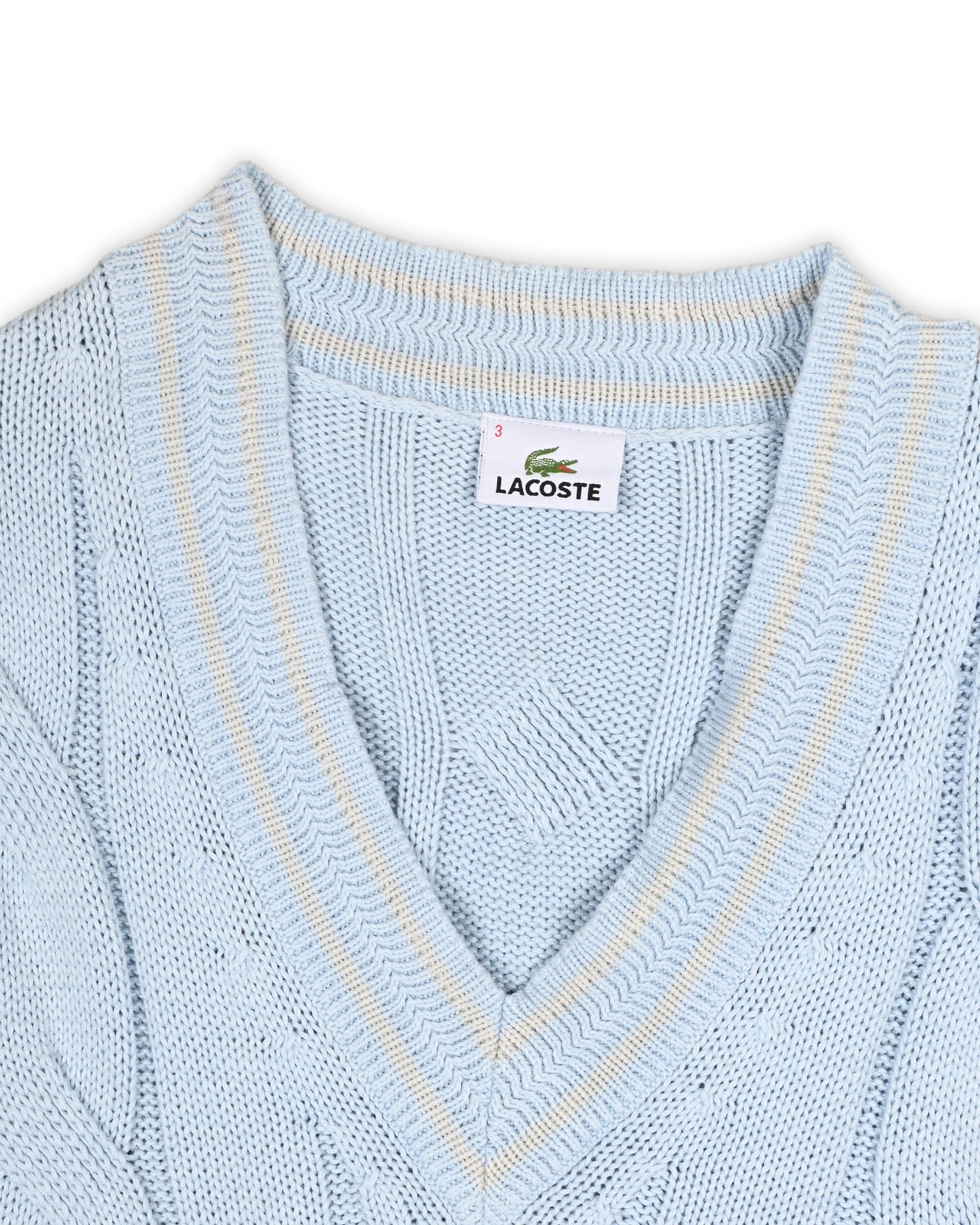 LACOSTE CABLE KNIT - S