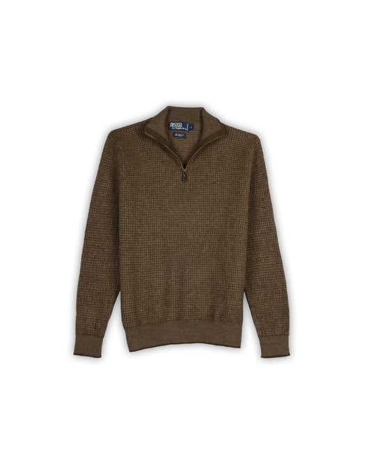 POLO RALPH LAUREN QUARTER-ZIP KNIT - L