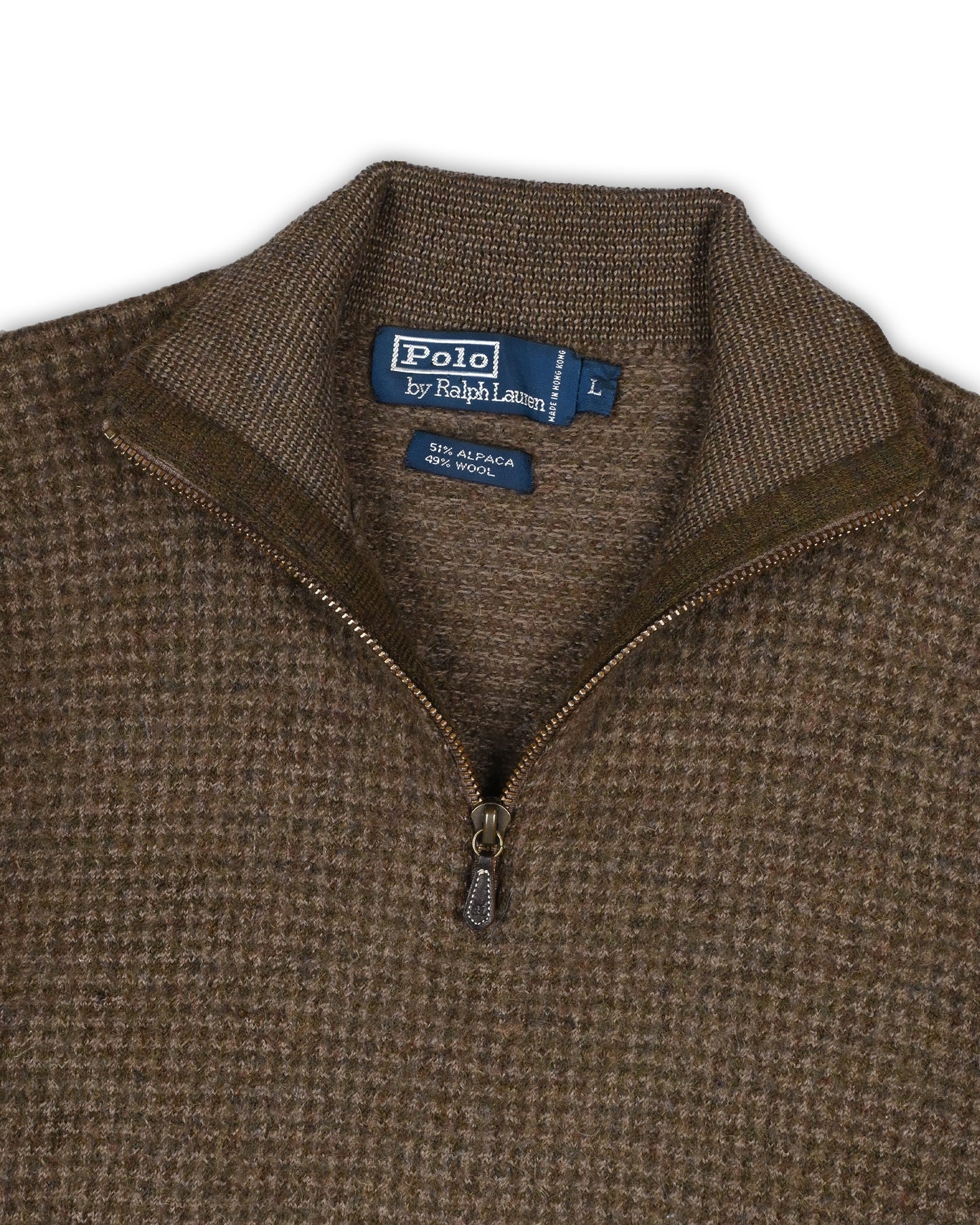 POLO RALPH LAUREN QUATER-ZIP KNIT - L