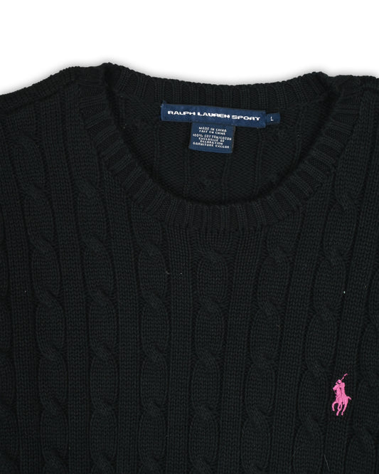 POLO RALPH LAUREN WOMEN'S CABLE KNIT - L