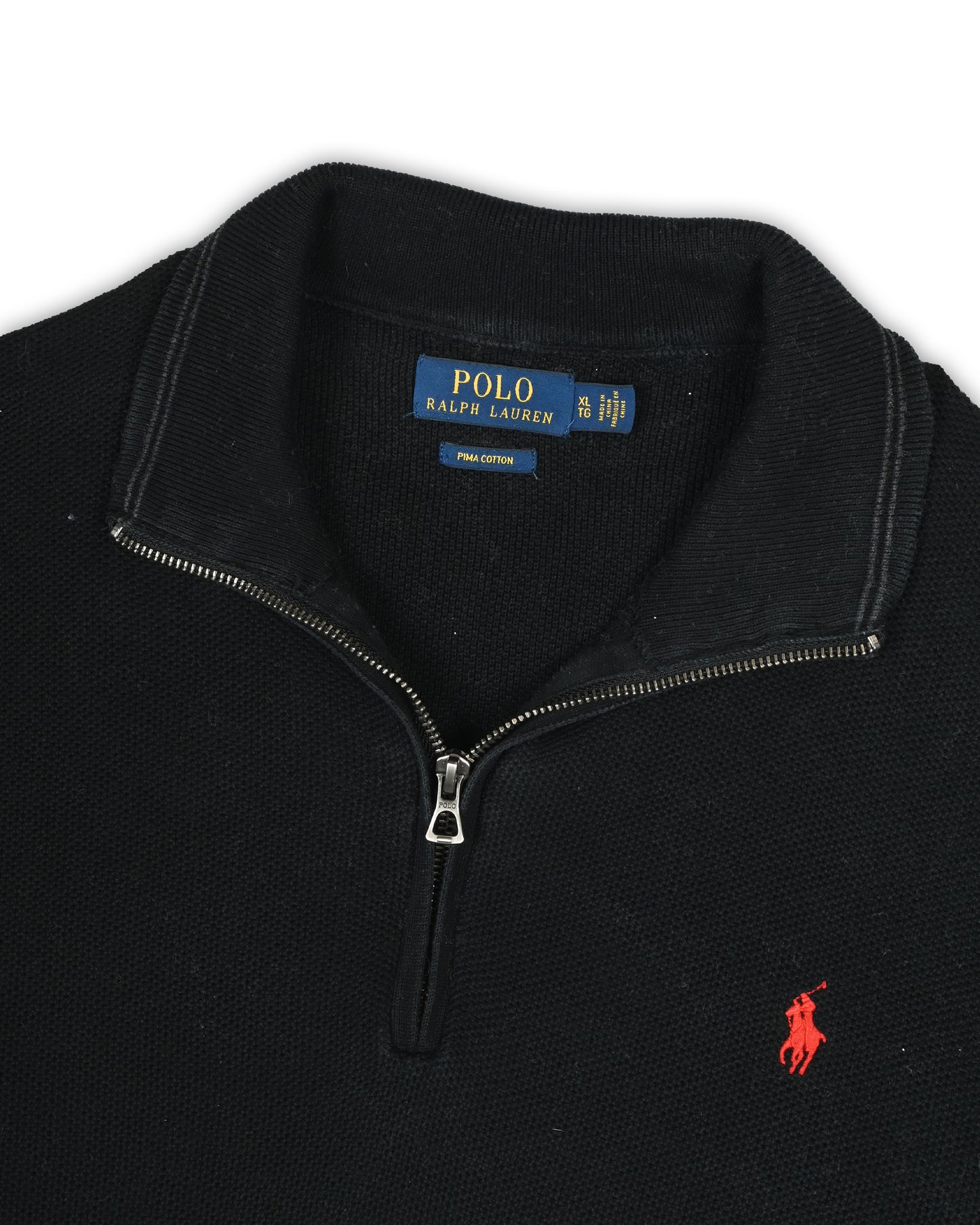 POLO RALPH LAUREN QUATER-ZIP KNIT - XL
