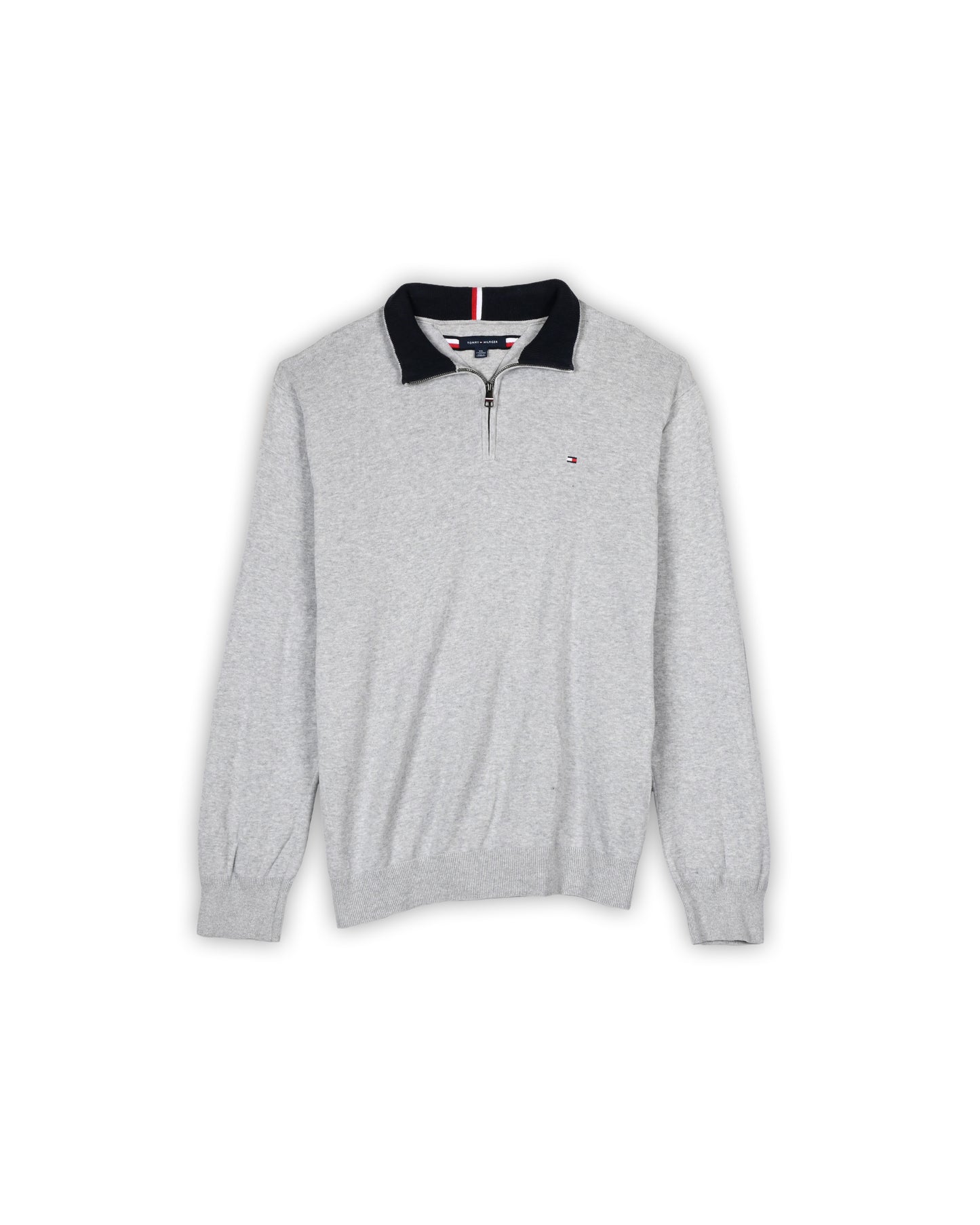 TOMMY HILFIGER QUATER-ZIP KNIT - XXL