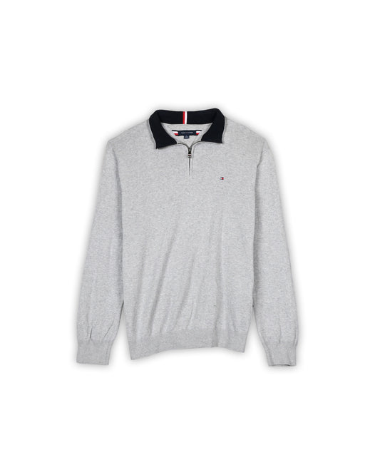 TOMMY HILFIGER QUARTER-ZIP KNIT - XXL