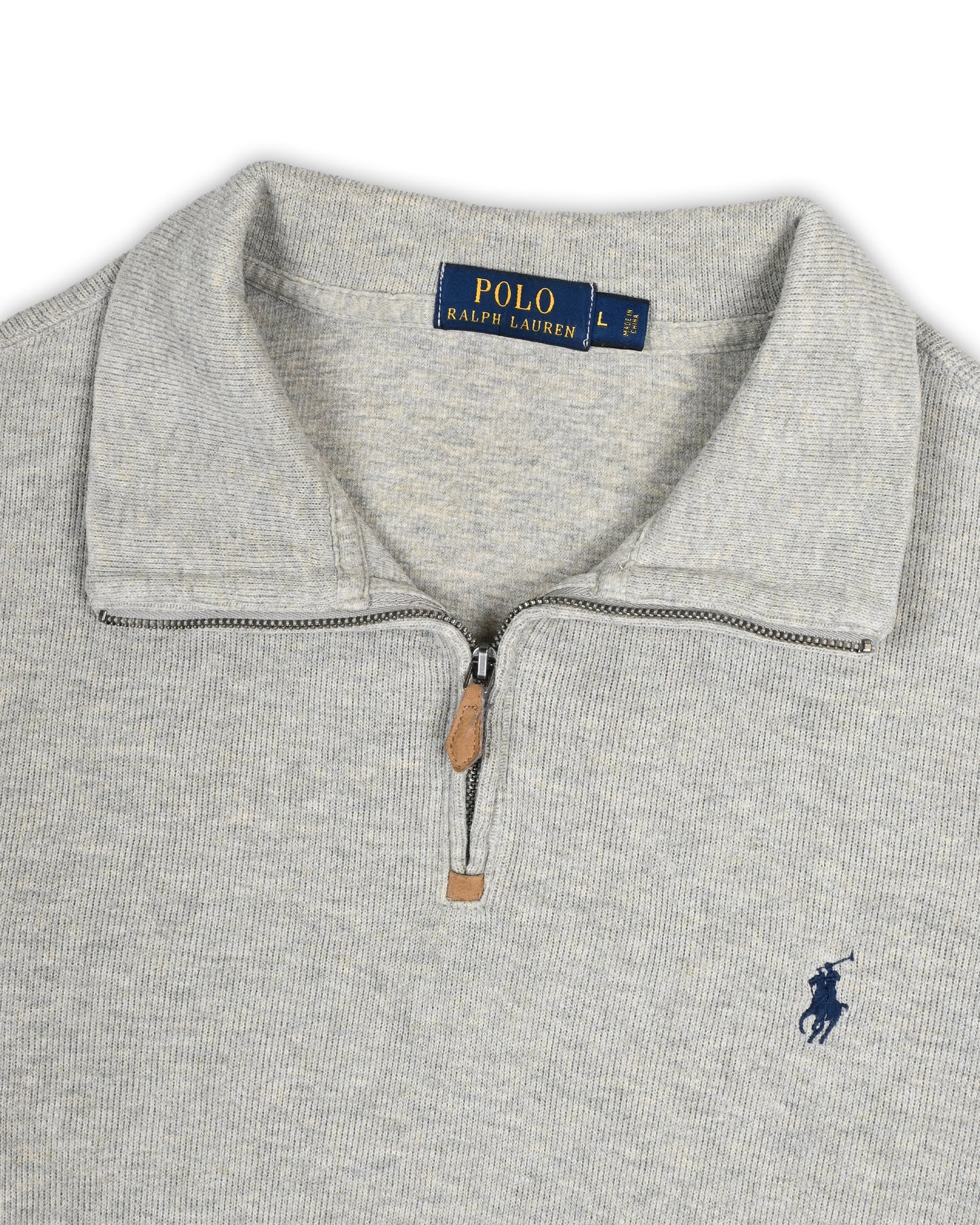 POLO RALPH LAUREN QUATER-ZIP KNIT - L