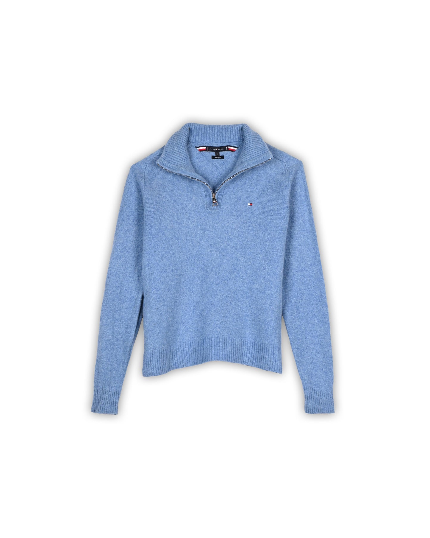 TOMMY HILFIGER QUATER-ZIP KNIT - XL