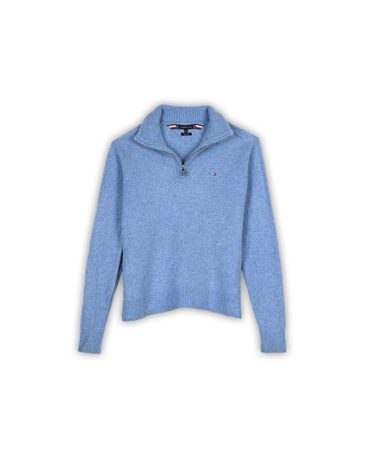 TOMMY HILFIGER QUATER-ZIP KNIT - XL