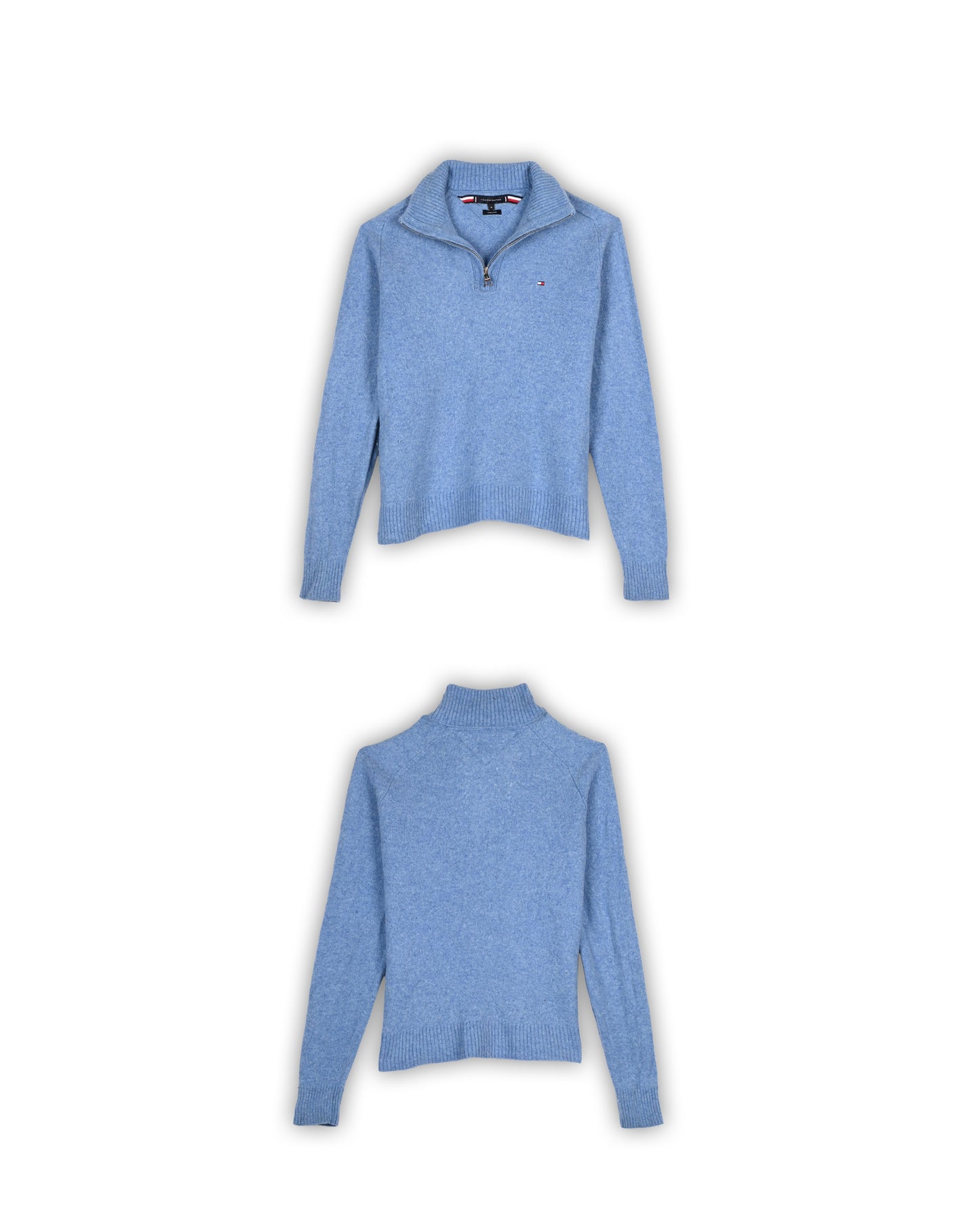 TOMMY HILFIGER QUATER-ZIP KNIT - XL