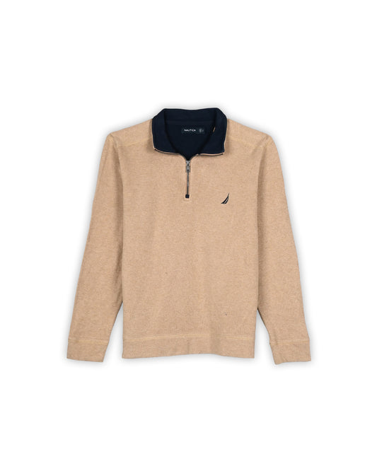 NAUTICA QUARTER-ZIP KNIT - L