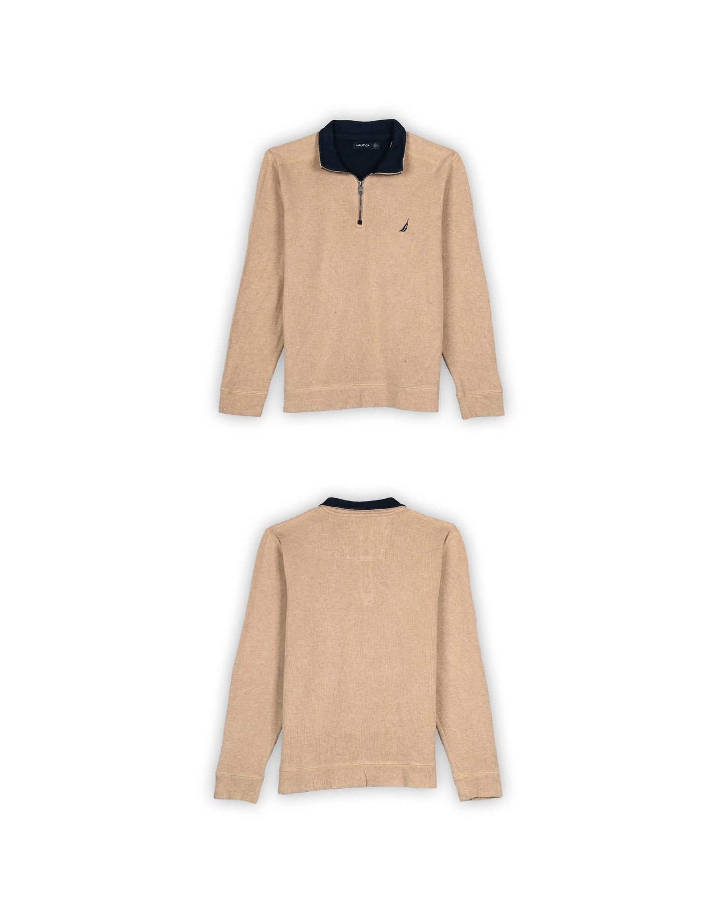 NAUTICA QUATER-ZIP KNIT - L