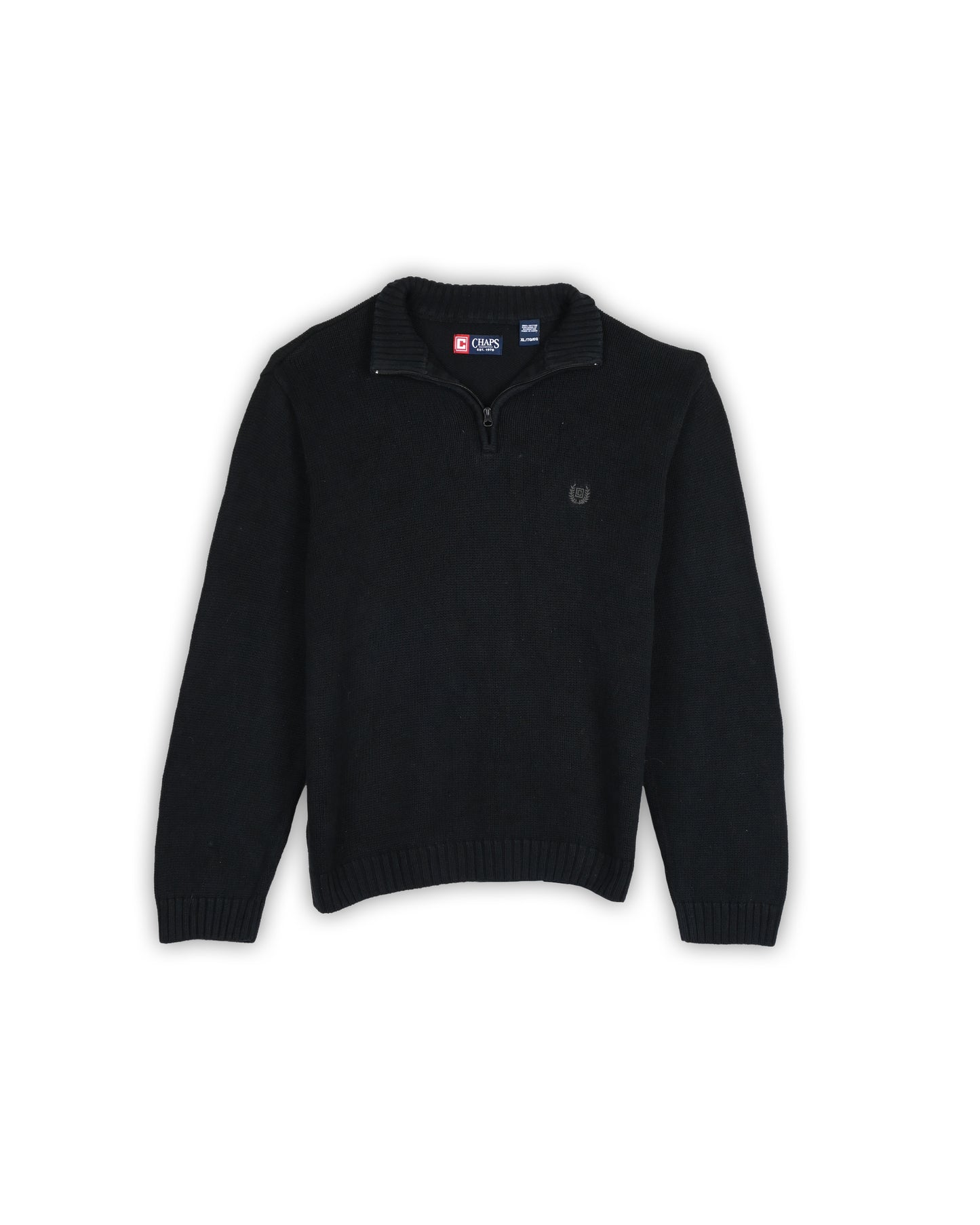 CHAPS BY RALPH LAUREN QUATER-ZIP KNIT - XL