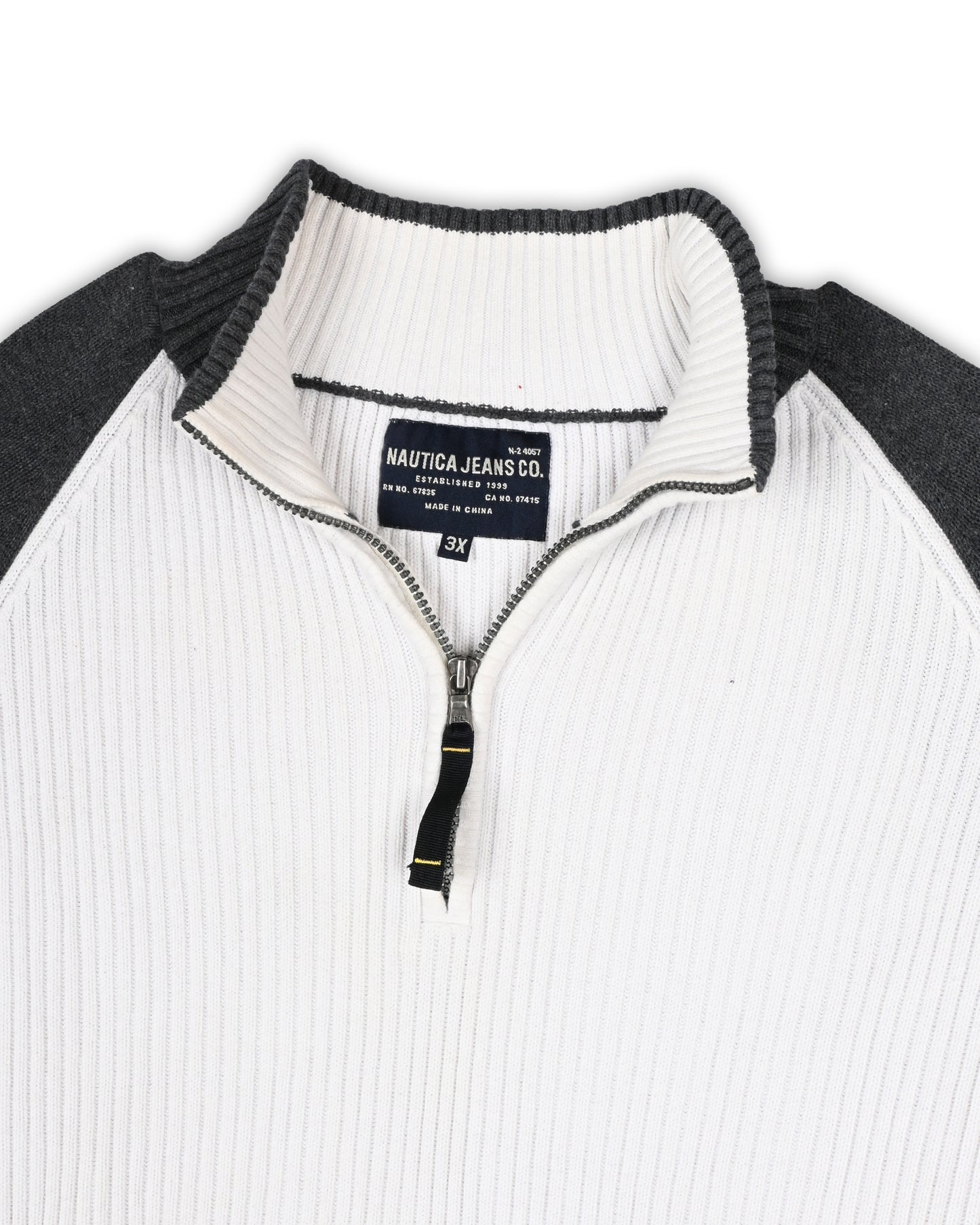 NAUTICA QUATER-ZIP KNIT - XXXL
