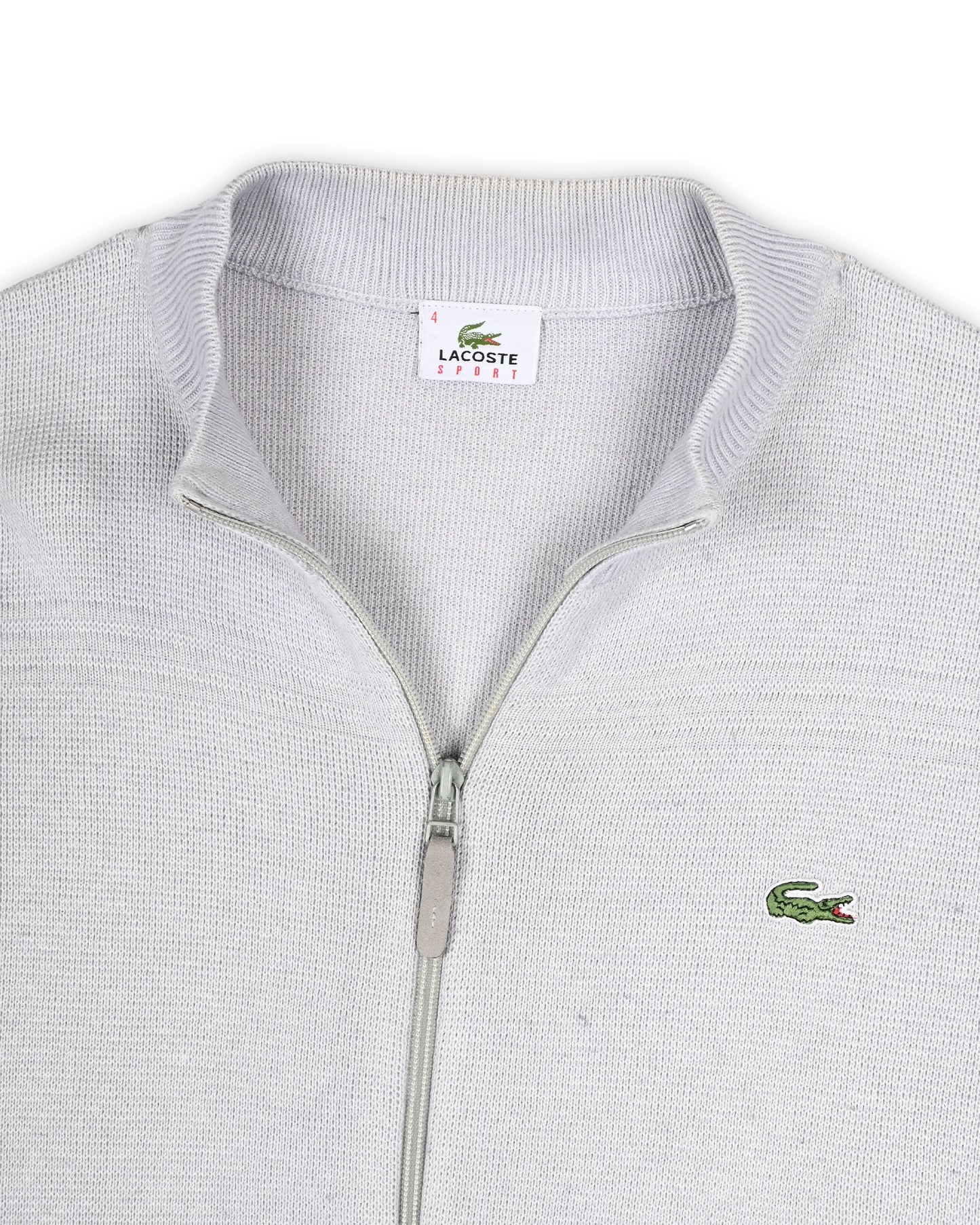 LACOSTE ZIP-UP SWEATER - L
